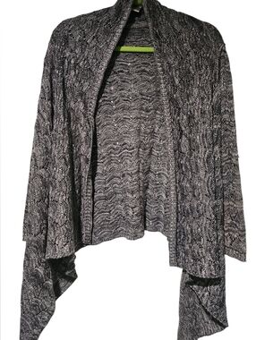 Chico's Open Drape Front Cardigan.